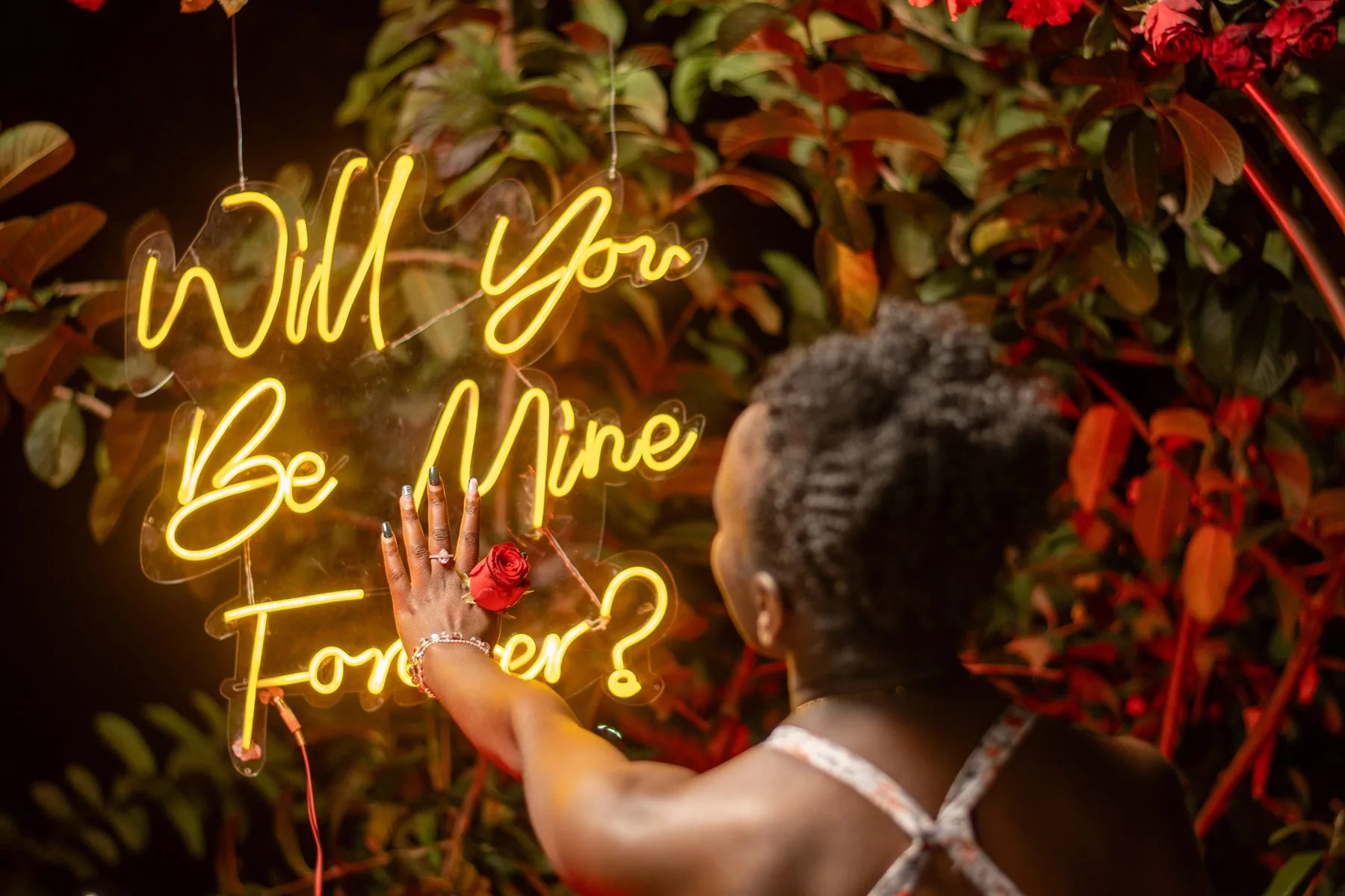 Proposal celebration moment