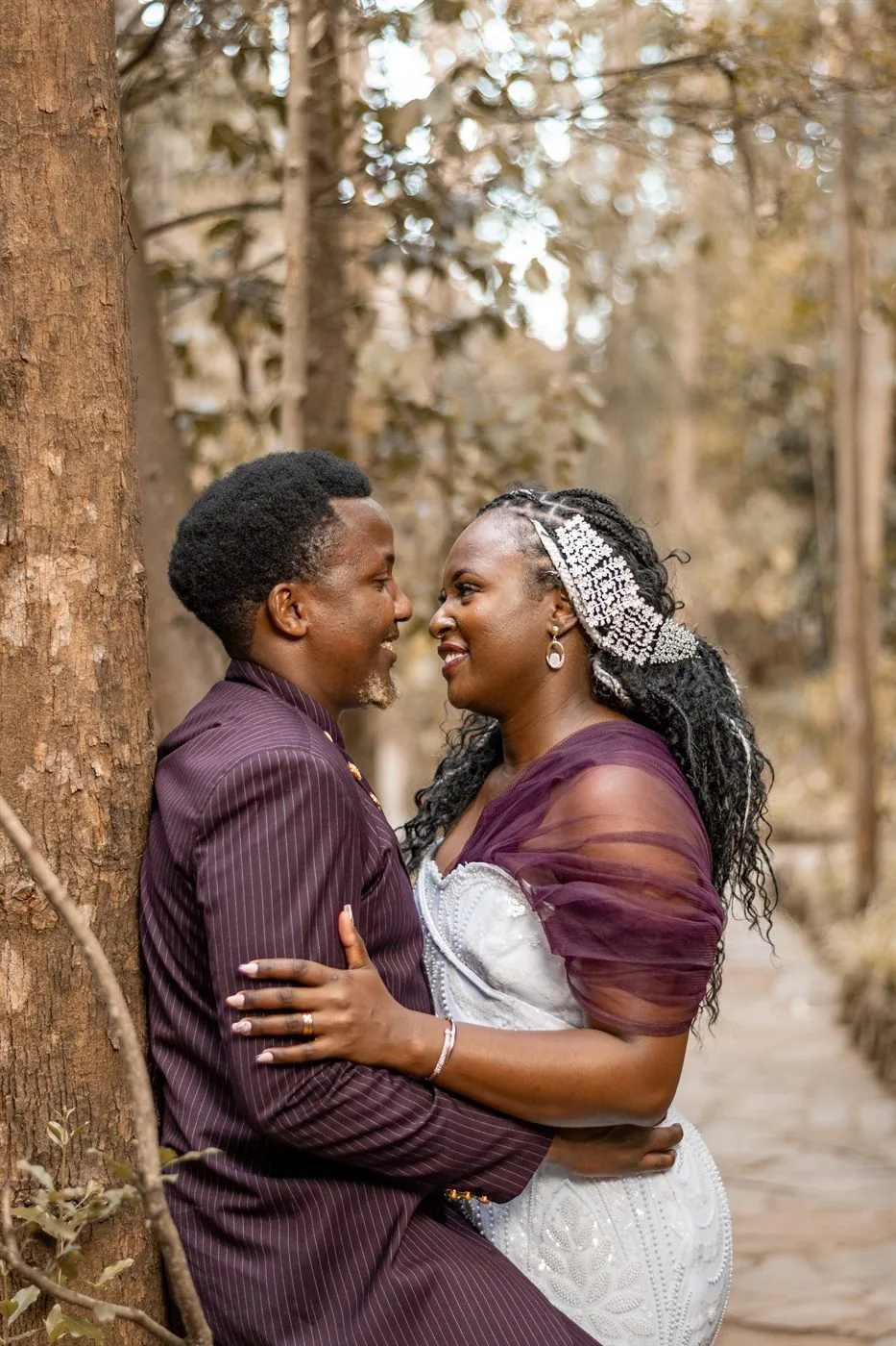 Wedding couple portrait